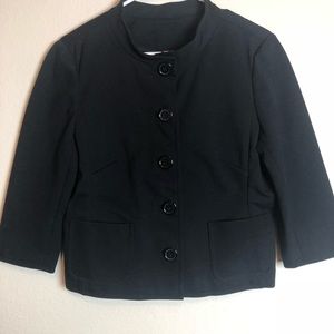 Banana Republic Knit 3/4 Sleeve Big Button Jacket